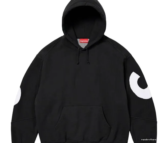 Black M XL LOGO JACQUARD Back L Big BIG Grey SWEATSHIRT Sweatshirt S LOGO HOODED Hoodie 0612